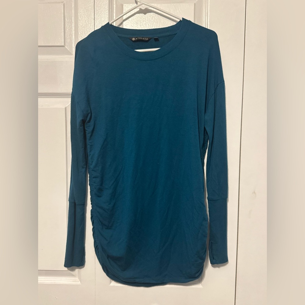 Athleta Teal Long Sleeve Sweater